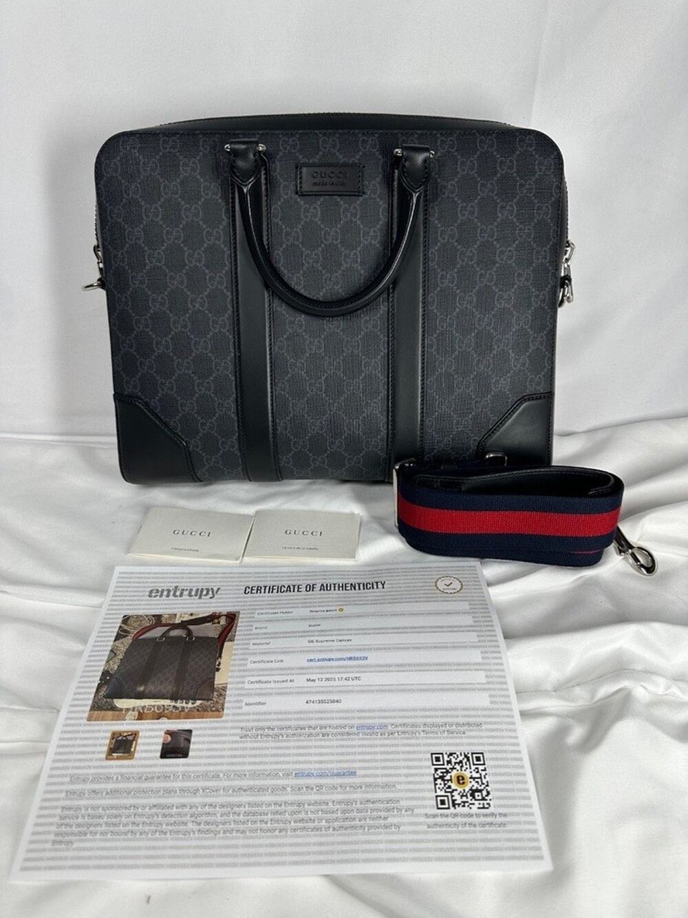 Gucci GG Supreme Monogram Briefcase SPB- ID: 349020